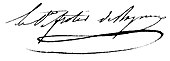 signature de Paul Frotier de Bagneux