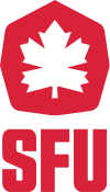 Simon Fraser Red Leafs men's ice hockey athletic logo