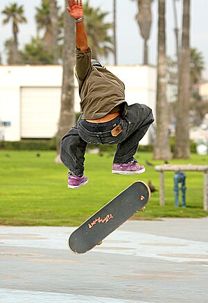 skateboarder in the air 2007