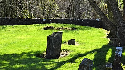 Église St Maurs-Glencairn, site de la fosse du choléra, East Ayrshire, Écosse.