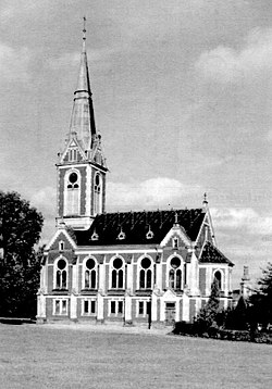 Kostel Spasitele na historickém snímku