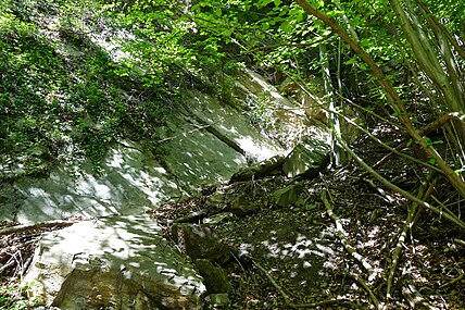 Glatte Oberflächen des früheren Lagunenbodens