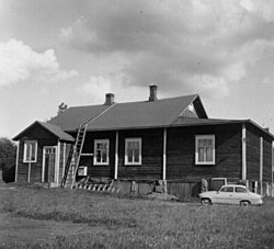 Idänpään työväenyhdistyksen talo vuonna 1957.