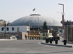 The Tacoma Dome from the Bridge of Glass