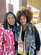 Terri Sewell and Ruby Bridges at the National Memorial for Peace and Justice