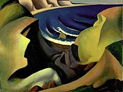 The Cliffs 1921 huile sur toile 73,7 × 87,8 cm Hirshhorn Museum and Sculpture Garden