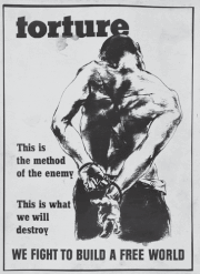 Proposed United States poster, 1942 or 1943 Torture, proposed poster in The Nature of the Enemy series.gif