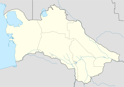 Aşkabat'ın Türkmenistan'daki konumu