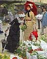 The Flower Market by Victor Gabriel Gilbert, c. 1885