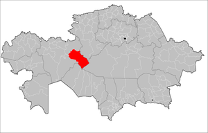 موقعیت شهرستان یرغیز در نقشه