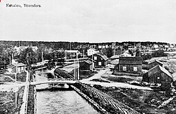 Ytterstfors kanal, bild tagen innan 1924.