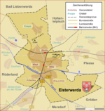 Stadtgebiet von Elsterwerda