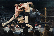 George Bellows, Stag at Sharkey's, 1909. 1909 Stag at Sharkey's.jpg