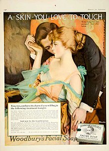 1916 Ladies' Home Journal version of the famous ad by Helen Lansdowne Resor of the J. Walter Thompson Agency 1916-skin-touch-soap-ad.jpg