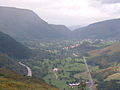 Panorámica del Valle de Cabuérniga a la altura de Ruente