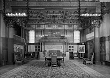 Black-and-white image of the Veterans Room