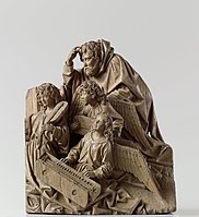 Adriaen van Wesel, Josef a tři andělé, 1475- 1477, Rijksmuseum