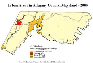 Округ Аллегейни на карте