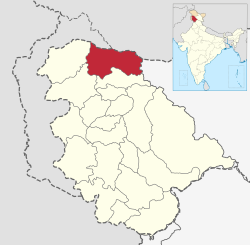 Location in Jammu and Kashmir