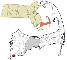 موقعیت فالماوت (حوزه سرشماری)، ماساچوست در نقشه