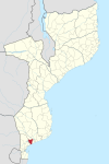 Bilene Macia District in Mozambique 2018.svg