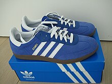 Adidas shoes Blue suede samba.JPG