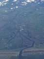 Aerial View of the River Boyne Estuary and Drogheda.