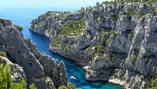 Calanques National Park between Marseille in addition to Cassis, in Bouches-du-Rhône