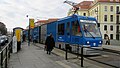 CarGoTram на Pirnaischer Platz в Дрездене - Доставка деталей на Стеклянную мануфактуру, 2017 год