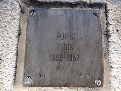 Puits no 7 bis, 1859 - 1952.