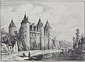 Le château de Josselin en 1881 (eau-forte de Victor de Rochebrune).