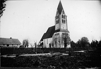 Dalhems kyrka på 1880-talet.
