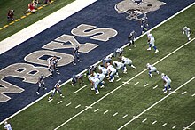 The Dallas Cowboys are one of the region's most popular NFL teams. Dallas Cowboys in the red-zone.jpg