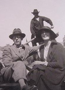 מרצ'לו דודוביץ' עם אשתו בוונציה, (1910)
