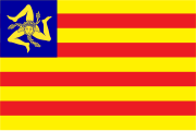 Flag of the Voluntary Army for the Independence of Sicilyit (1945-1946)