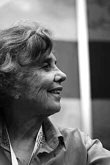 Images of Feminist leaders such as Elena Poniatowska can help readers of Wikipedia understand feminist leadership and advocacy within the 20th century. Elena Poniatowska.JPG