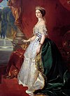 Eugénie, Kaiserin der Franzosen, Porträt von Pierre Désiré Guillemet nach Franz Xaver Winterhalter