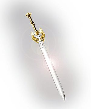 Excalibur In Welsh legend, King Arthur's sword...