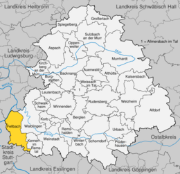 Fellbach - Localizazion