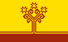 image of tree of life on flag of chuvashia