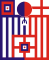 최성문이 1909년에 고안한 대한인국민회 깃발.