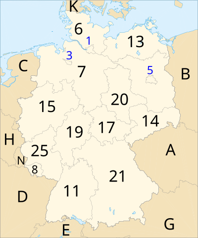 die Bundesländer der Bundesrepublik Deutschland