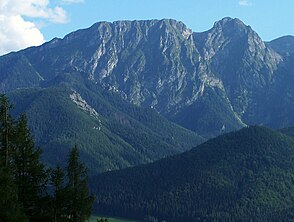 Blick mit Giewont im Hintergrund