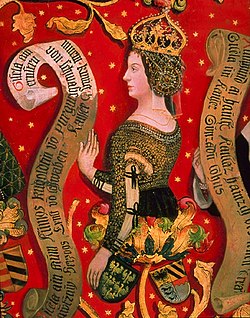 Gizella 15. századi ábrázolása