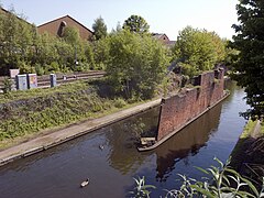 Harborne Railway bridge pier BCN Main Line