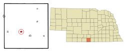 Location of Orleans, Nebraska