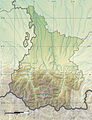 Carte topographique des Hautes-Pyrénées