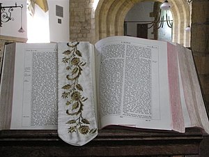 English: Holy bible, St Mary's Church Located ...
