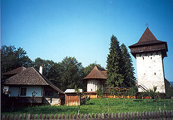 Humor monastery and its fortified watchtower