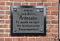 Gedenktafel für Dr. med. Bernhard Aronsohn